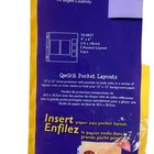 Qwikit Pocket Layout Scrapbook Pages 4x6 Five Pocket Set Of 4 Inserts Clear 