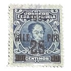 1934 Venezuela  25 Surcharge  Variety Double Oblit Bars  Sg  454v   Sc  280 Mlh