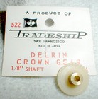 35 Tooth Tradeship Delrin Slot Car Crown Gear   Set Screw 48 Pitch 1 8  Axle Nos