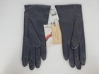 Fownes Black Leather Gloves Cashmere Lined Size 8