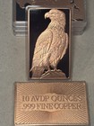 Copper Reserve Mint - Two - Ten  10  Ounce Bar Uv bare Combo-   999 Fine Bullion