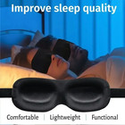 3d Sleep Mask     Light Blocking Eye Cover For Comfortable Sleep   Travel