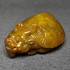 3  Chinese Old Jade Carved Dragon Turtle Statue Desk Ornament Collection