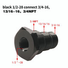 2pcs 1 2 -28 Npt Oil Filter Threaded Adapter Auto Suppressor Oil Filter Adaptor