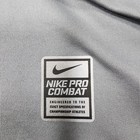 Nike Pro Combat Hyperwarm Dri-fit Max Hoodie Medium Gray Black Fitted Athletic