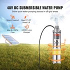 Solar Water Pump Submersible Deep Well Pump 48v Dc 8 4 Gpm 273 Ft 369w