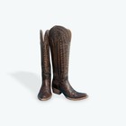 Azulado By Allens Boots Brown Leather Knee High Western Cowgirl Boots 6 5 B