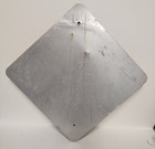 Vintage Snowmobile Danger Metal Sign Official State Sign 12  X 12  Yellow   Blk