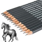 14pcs Artists Sketch Drawing Pencil Set 12b-6h Sketching Art Craft Gift Black