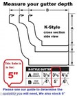 5  Inch K Style Gutter Hanger Speed Quick Screw Choose Qty  10 25 50 75 100 500