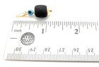 Genuine Azabache Charm Blue Evil Eye Powerful Protection Pendant Piedra Natur   