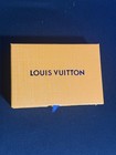 Louis Vuitton Monogram Logo Gold Plated Metal Charm Keychain Keyring W box