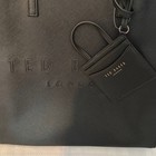 Ted Baker Black Women s Carryall Tote Bag Includes Card Case Black Embossed