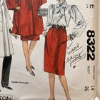 Vintage Mccall   s Pattern 8322 Women   s Halston Coat Dress   Skirt Size 14 Uncut