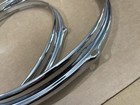 Slingerland 50s 60s Vintage 14    Floor Tom Drum Hoops Cob Chrome Over Brass Nice