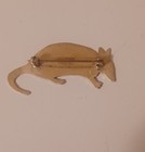 Signed Rick Werito Navajo Sterling Silver Armadillo Pin  3 67 Grams  2  