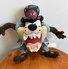Looney Tunes Hippie Taz Plush 1998 Warner Bros  Tasmanian Devil 9  Vintage 