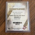 2016 Topps The Walking Dead Season 5 Shirt Relic Card Pete Anderson  99