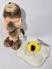 Meanies Series 2 Lot Of 2 Naked Bear And  Sunny The Preemie Chicken Crude Plush