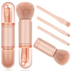 4 In 1 Mini Cute Makeup Brush Travel Makeup Brushes Set Retractable Professional