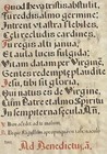 Large Illuminated Manuscript On Vellum 21    X 30    Red Letters Latin Framed 