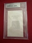 Brian Johnson  ac dc    Signed Autographed Bookplate Beckett Encapsulated