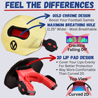 Flag Football Mouth Guard  gold Chrome  Pacifier Lip Guard Mouthpiece Oral Mart
