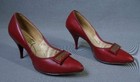 50s Red Stiletto Shoes 60s High Heels Women s Vintage Johnsonette 8 5
