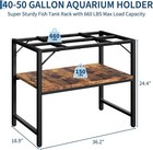 40-50 Gallon Aquarium Stand Fish Tank Stand W  2-tier Storage Shelving
