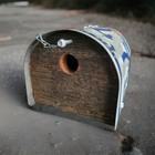 Texas Bird House Wooden Birdhouse Handmade Rustic Cabin