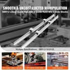 Succebuy Linear Guide Rails Sbr12 16 20 25 800-2200mm   4 Bearing Blocks Cnc Kit