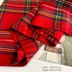 Oversized Red Plaid Pashmina Wrap  Shawl  Scarf - Work   Weekend   Holidays    new