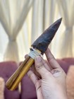Fancy Agate Flint Antler Knives Stone Knives Arrowhead Knife Decor Hand Knapp