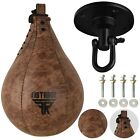 Fistrage Speed Ball Boxing Leather Mma Muay Thai Training Punching Bag Swivel
