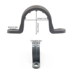 12-pack 3 4  Pvc Pipe Mounting Straps - Plastic Conduit Clamps 3 4 Inch  Gray