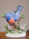 Vintage Lefton 1991 Figurine Nest Egg Collection4  Tall Bluebird  00242