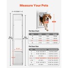 Uimoso Sliding Glass Door Pet Door For Large Dogs With Swing-open Design