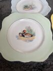 Colclough 5 Plates Bone China   made In England  Ducks Stamped Signed 1940 Euc
