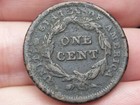 1841 Braided Hair Large Cent Penny- Small Date  Fine vf Details