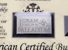 Acb Bullion Bar - 1 Gram Palladium W  Coa 