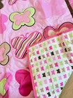 Pink Color   Butterfly Baby Crib Bedding Set  3 Pieces 