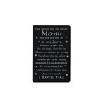 One-in-a-million Mom Engraved Wallet Card  Mother s Day Gift Of Love   Strength