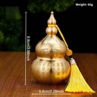 Brass Feng Shui Gourd Ornament With Tassel     Wealth   Good Luck Decor