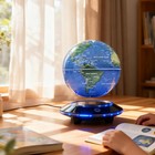 6 Inches Magnetic Levitation Rotating Led World Map Globe - White Light