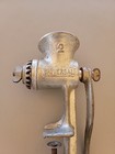 Vintage Universal No  2 Meat Grinder Clamp-on Hand Crank Cast Iron Made Usa         
