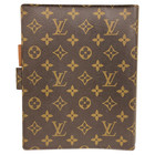 Auth Louis Vuitton Agenda Gm Notebook Cover Monogram Day Planner Cover R20006