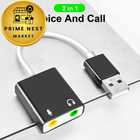 Qajopfn Usb Audio Adapter  External Sound Card For Pc And Laptop   usb   