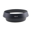 Metal Vented Lens Hood For 49mm Filter Threads