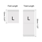Clothing Sewing Size Label L Sizes Woven Embroidered Label White Pack Of 100