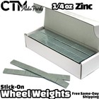 Tire Balancing Wheel Weights Stick-on Adhesive 1 4 Oz Zinc Big Box 720 Ct 
